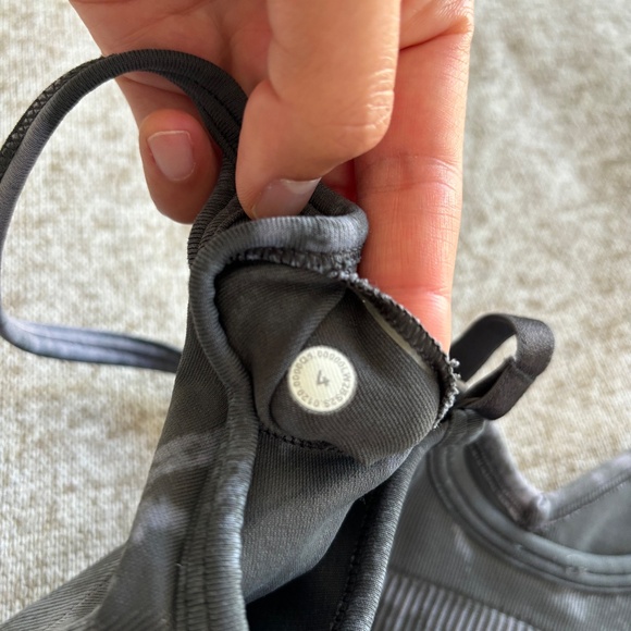 Lululemon | Ebb to Street Bra | Size 4 | Grey Tie-dye - Picture 3 of 3